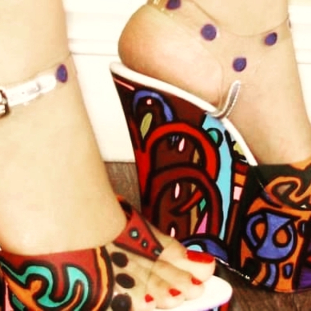 Custom handpainted shoes